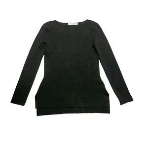 Athleta Derek Lam 10C 10 Crosby Ribbed Long Sleeve Knit Sweater Blouse Small